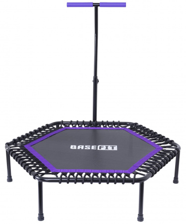 Батут BaseFit с держателем (101 см фиолетовый)