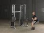 Кроссовер угловой Body Solid с двумя весовыми стеками по 72,5 кг