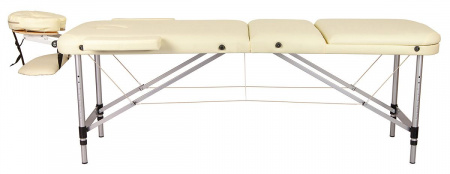 Массажный стол складной Atlas sport 60 см 3-с алюминиевый (бежевый)
