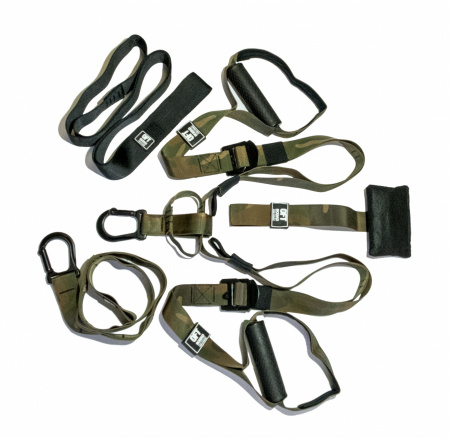 Петли для функционального тренинга хаки Original FitTools Squad с дополнительным карабином