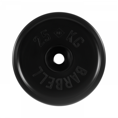 Диск обрезиненный Barbell Евро-классик 25 кг (51 мм, черный)
