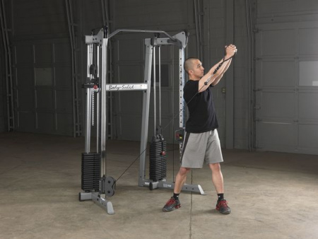 Кроссовер угловой Body Solid с двумя весовыми стеками по 72,5 кг