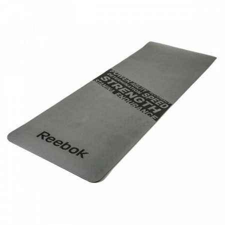 Фитнес-мат нескользящий Reebok 173 см серый