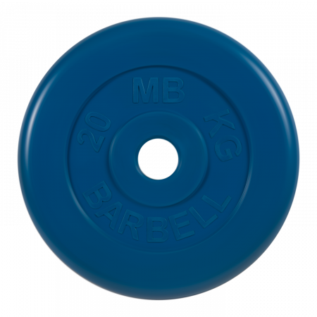 Диск обрезиненный Barbell Стандарт 20 кг (51 мм, синий)