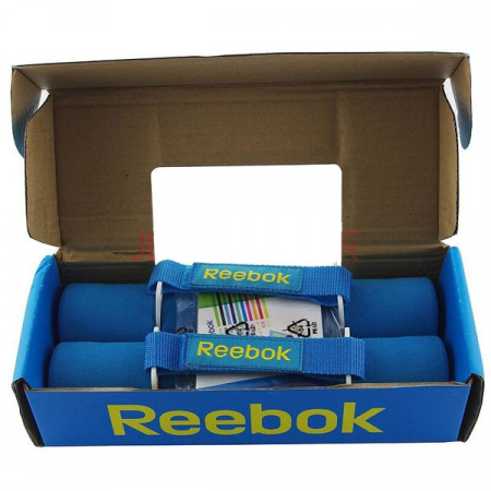 Гантели неразборные Reebok с мягкими накладками, 2 х 2 кг