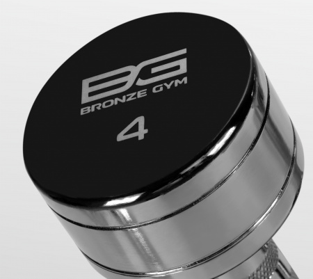 Гантель неразборная Bronze Gym 4 кг хромированная