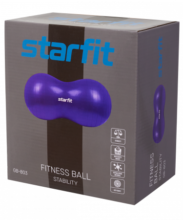 Фитбол Starfit GB-803 Арахис, 50x100 см, фиолетовый