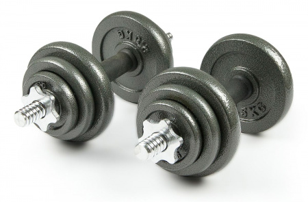 Набор металлических разборных гантелей Atlas Sport 20 кг в чемодане
