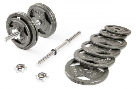 Гантели разборные Atlas Sport Hammertone 2 x 14 кг с железной ручкой