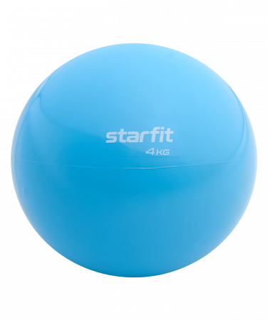 Медбол Starfit GB-703, 4 кг, синий пастель