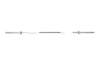 Гриф для штанги прямой хромированный Atlas Sport (длина 1800 мм, диаметр 25 мм, нагрузка до 120 кг), замок гайка