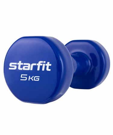 Гантель виниловая неразборная Starfit DB-101 5 кг