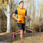 Футболка мужская Joma Elite VIII черно-оранжевая