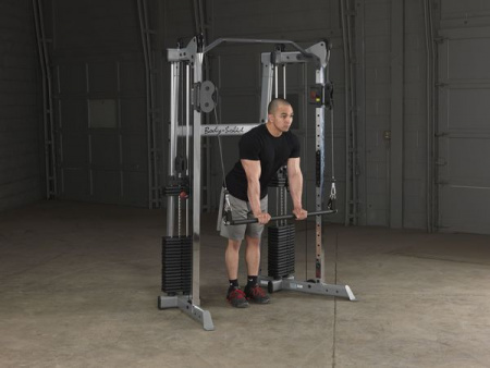 Кроссовер угловой Body Solid с двумя весовыми стеками по 72,5 кг