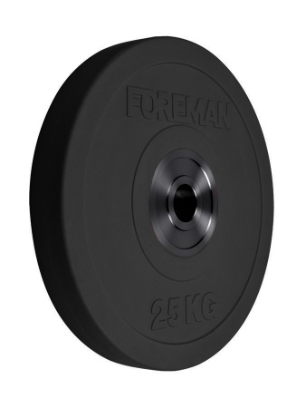 Диск бампированный Foreman FM/BM 25 кг (51 мм, черный)