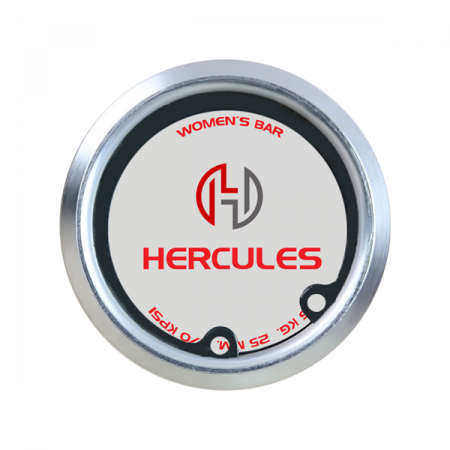 Гриф для штанги Hercules BCW-170 прямой женский (длина 2010 мм, диаметр 50 мм, нагрузка до 540 кг), без замка