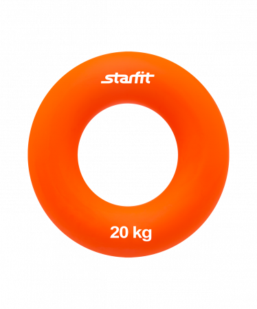 Эспандер кистевой Starfit ES-403 Кольцо, диаметр 7 см, 15 кг, силикагель, оранжевый