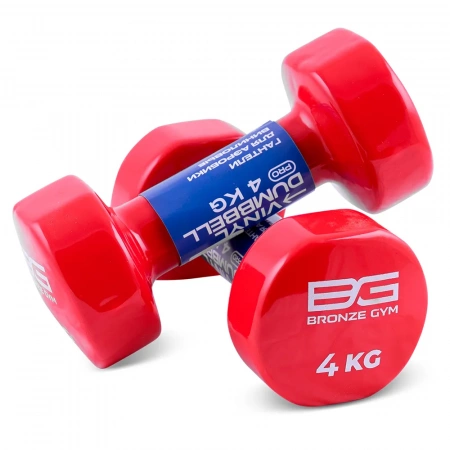 Гантели для аэробики виниловые Bronze Gym, 4 кг., 2 шт.