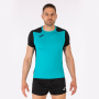 Футболка мужская Joma Record II черно-бирюзовая