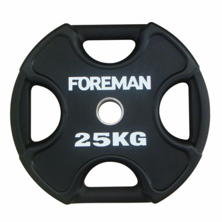 Диск уретановый Foreman Plate X-Training 25 кг (51 мм, черный)