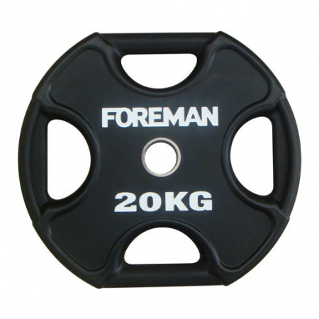 Диск уретановый Foreman Plate X-Training 20 кг (51 мм, черный)