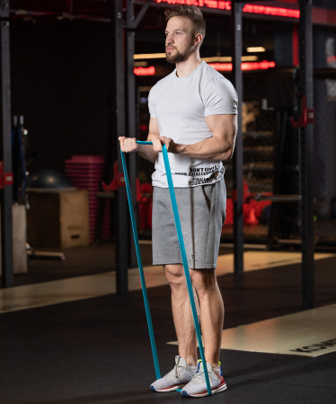 Эспандер ленточный для кросс-тренинга Starfit ES-803, 11-36 кг, 208х2,9 см, синий