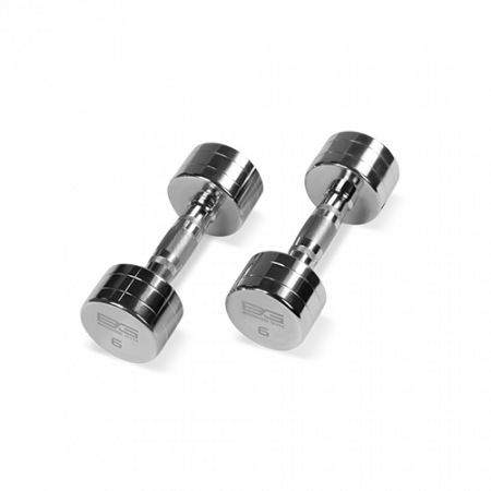 Гантель неразборная Bronze Gym 6 кг хромированная