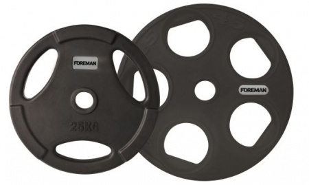 Диск уретановый Foreman UOP 25 кг (51 мм, черный)