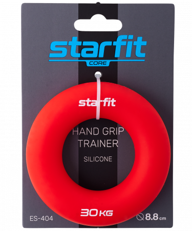 Эспандер кистевой Starfit ES-403 Кольцо, диаметр 8,8 см, 30 кг, силикагель, красный