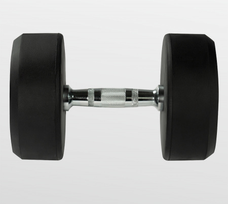 Гантель неразборная Bronze Gym 25 кг обрезиненная