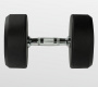 Гантель неразборная Bronze Gym 25 кг обрезиненная