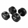 Гантель неразборная Bronze Gym 20 кг обрезиненная