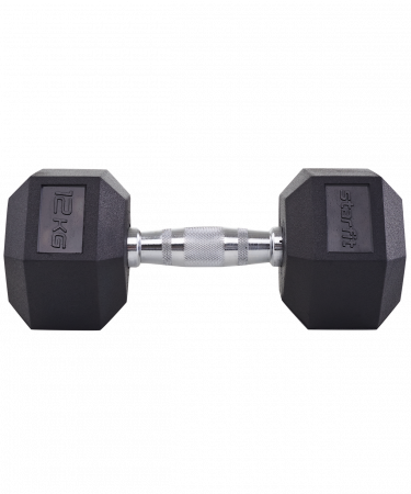 Гантель гексагональная обрезиненная Starfit DB-301 12 кг