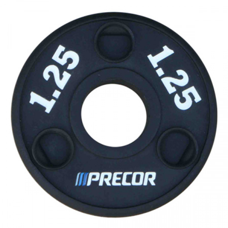 Диск уретановый Precor с тройным хватом 1,25 кг (51 мм, черный)