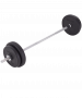 Штанга прямая BaseFit 20 кг, с грифом 26 мм, длиной 1,2 м, пластиковые диски