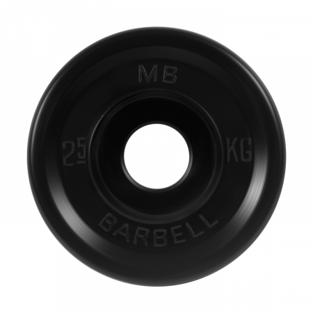 Диск обрезиненный Barbell Евро-классик 2,5 кг  (51 мм, черный)