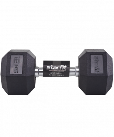 Гантель гексагональная обрезиненная Starfit DB-301 12 кг