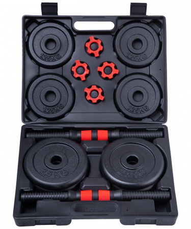Набор разборных гантелей BaseFit DB-706 в чемодане 15 x 2 кг