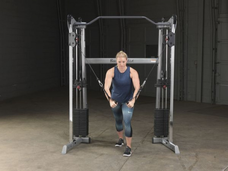 Сдвоенная блочная стойка Body Solid с двумя весовыми стеками по 72,5 кг
