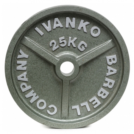 Диск шлифованный Ivanko OM 10 кг (51 мм, серый)