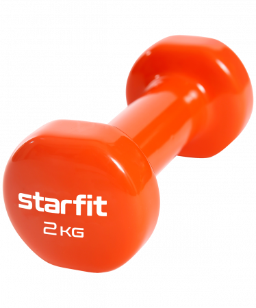 Гантель виниловая неразборная Starfit DB-101 2 кг