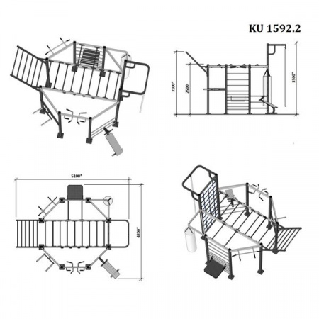 Уличный спортивный комплекс Kett-Up KU1592.2