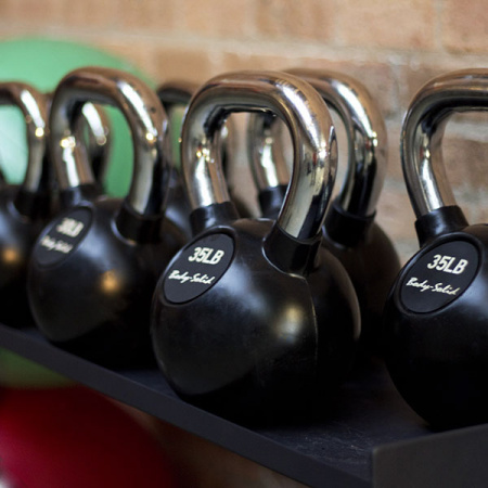 Гиря чугунная Body Solid с хромированной ручкой 27,2 кг