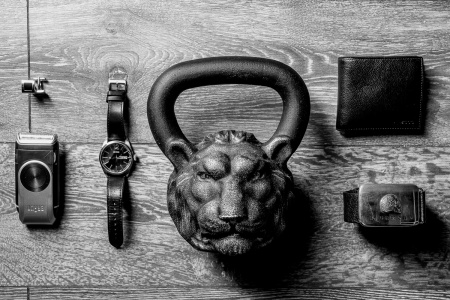 Гиря чугунная Iron Head Лев 8 кг