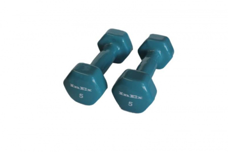 Гантели неразборные Foreman INEX IN-VD 2.25 кг виниловые для аэробики