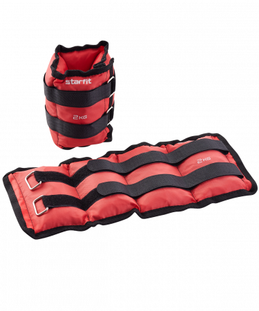 Утяжелители Starfit WT-401 2 кг x 2, красный
