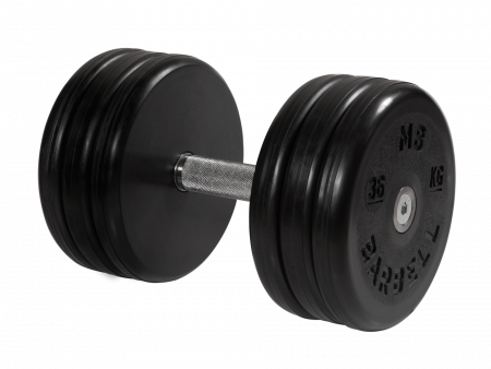 Гантель неразборная Barbell Классик 36 кг с вращающейся ручкой