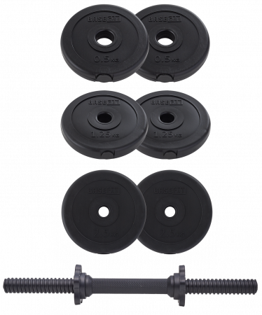 Гантель разборная BaseFit DB-717 9 кг, пластиковая