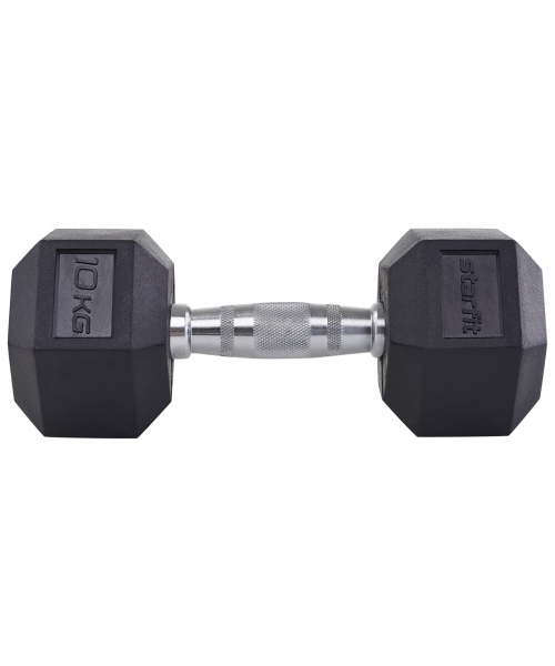 Гантель гексагональная обрезиненная Starfit DB-301 10 кг