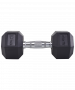 Гантель гексагональная обрезиненная Starfit DB-301 10 кг